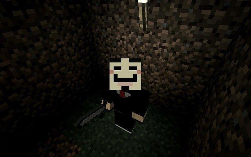 Video games anonymous minecraft v for vendetta Wallpaper free