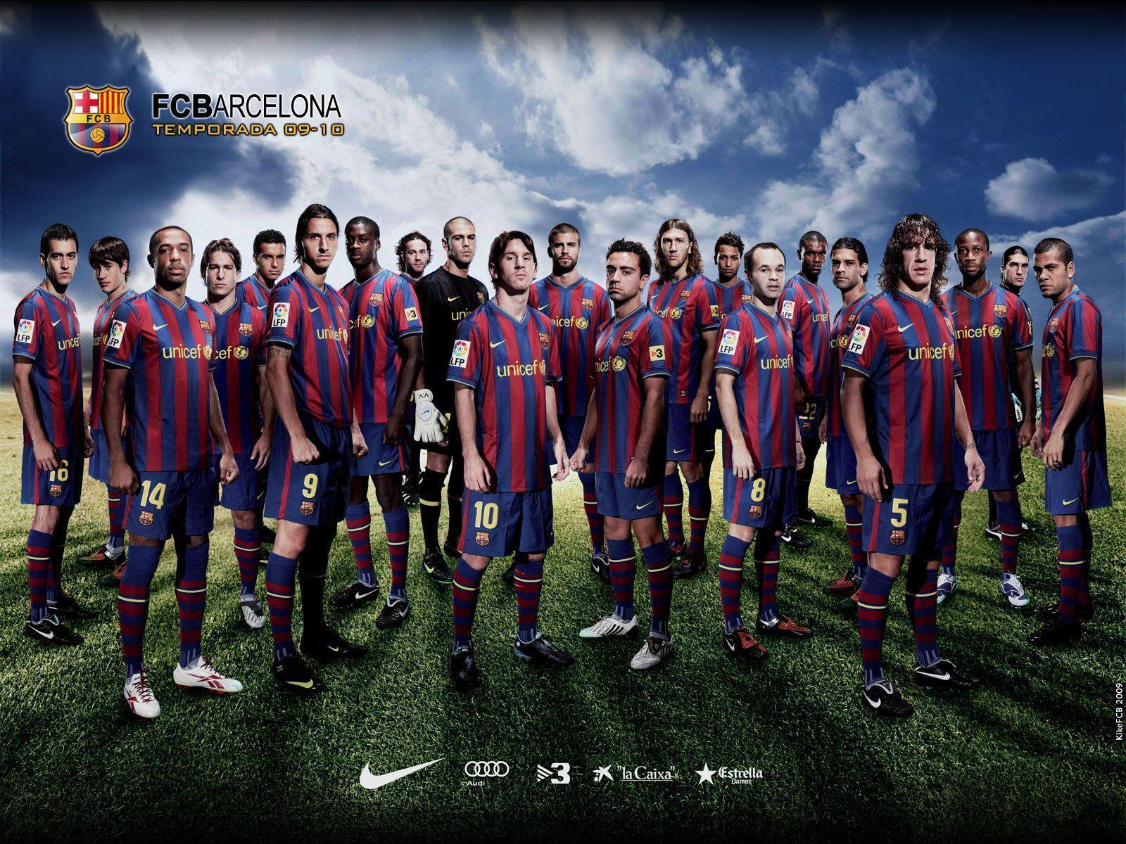 Fc Barcelona Squad Hd Wallpaper. Barcelona HD Wallpaper