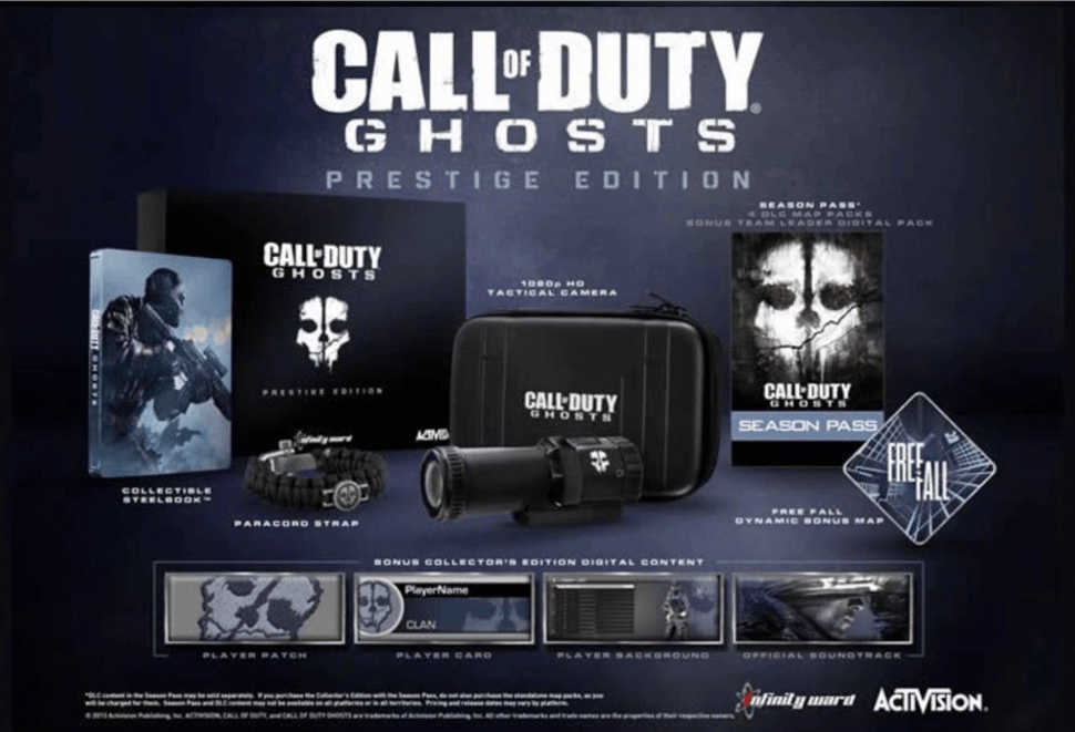 Activision confirms Call of Duty: Ghosts &;Hardened&; and &;Prestige