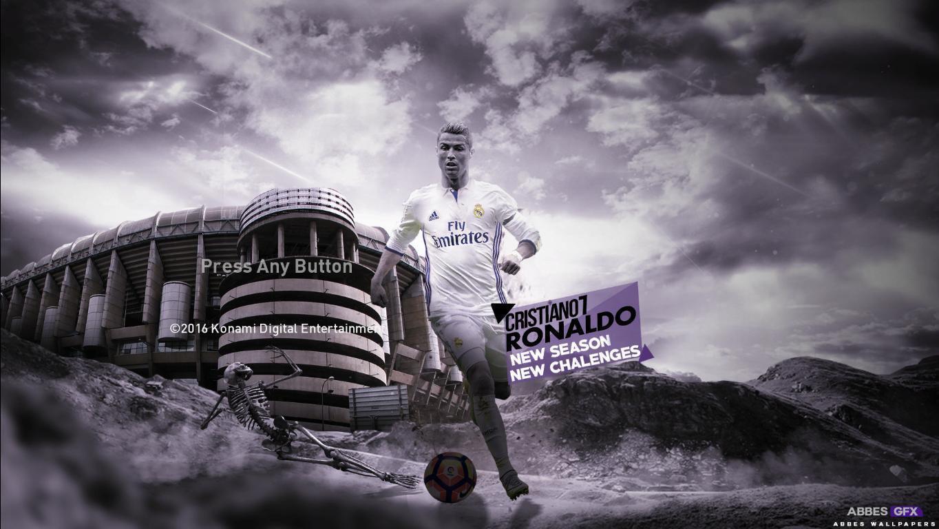 ultigamerz: PES 2017 Cristiano Ronaldo (Real Madrid) Start Screen