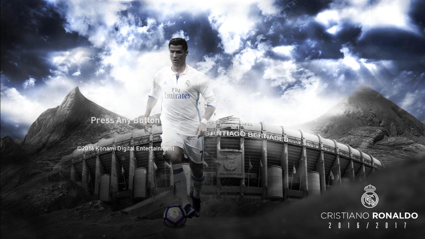 ultigamerz: PES 2017 Cristiano Ronaldo (Real Madrid) Start Screen