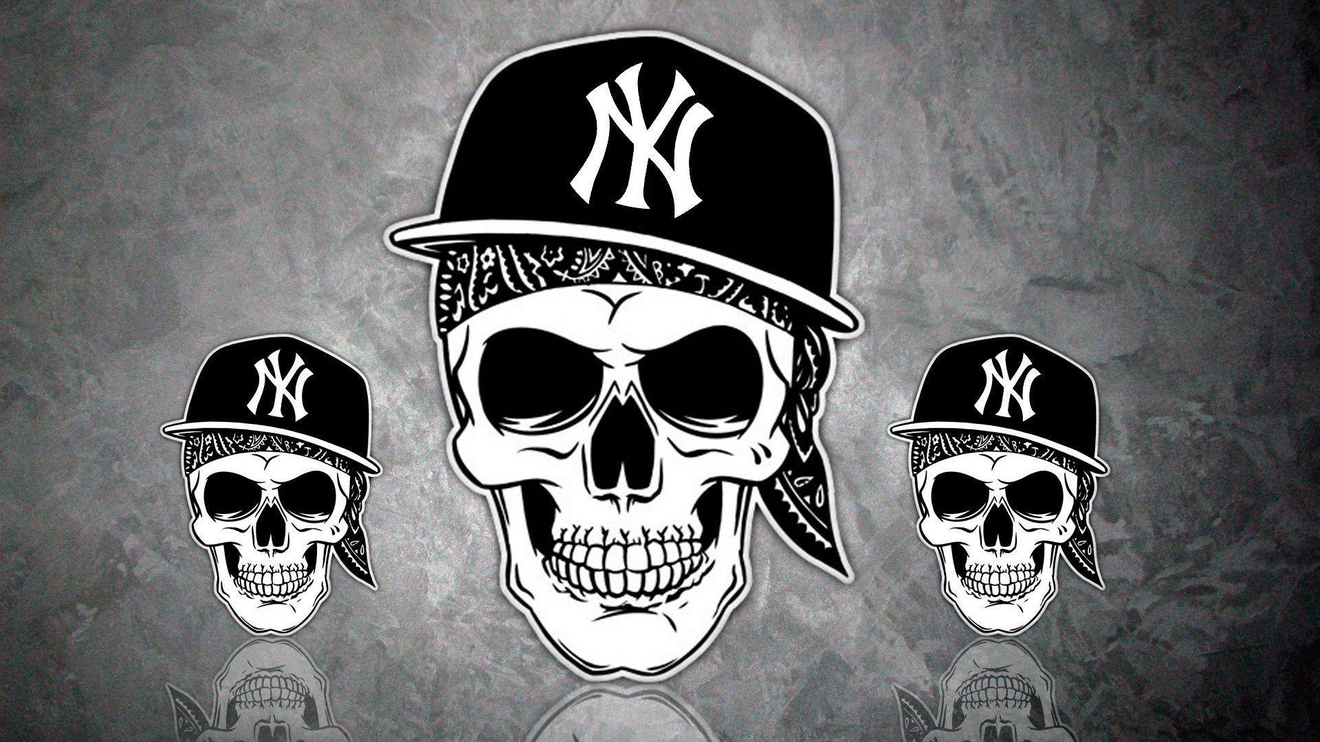 Rap, Skull, Skull, Cap, La Coka Nostra, Hip Hop, Ny