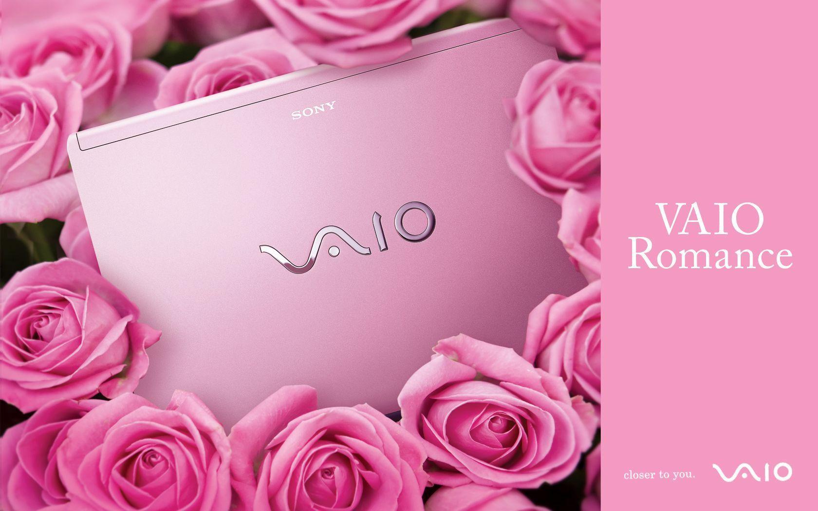 image about SONY VAIO. Sony, Pink Laptop