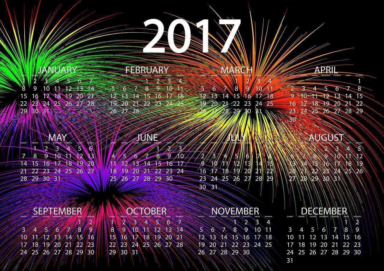 Happy New Year 2017 Calendar HD Wallpaper Happy New Year 2017