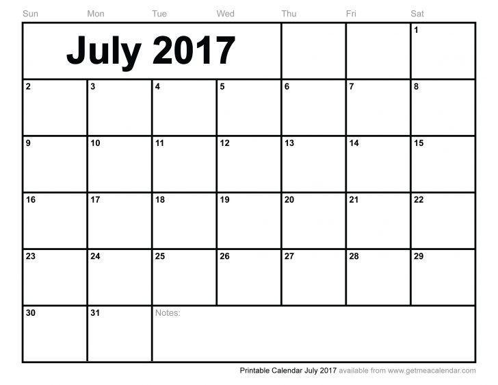 July 2017 Calendar Cute. monthly calendar printable
