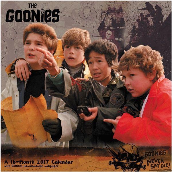 The Goonies Movie 16 Month 2017 Wall Calendar with Downloadable