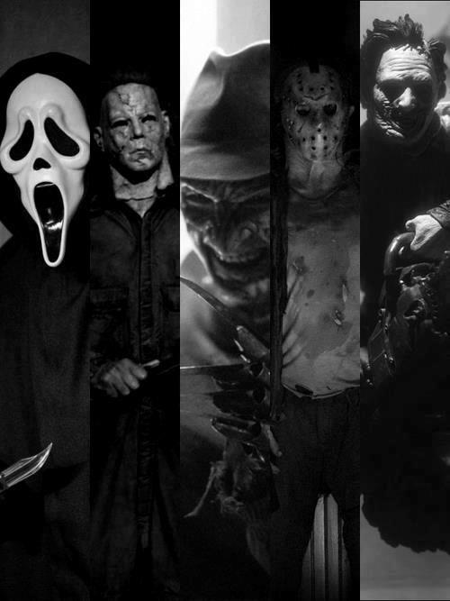 Ghostface, Michael Myers, Freddy Krueger, Jason. Horror Films