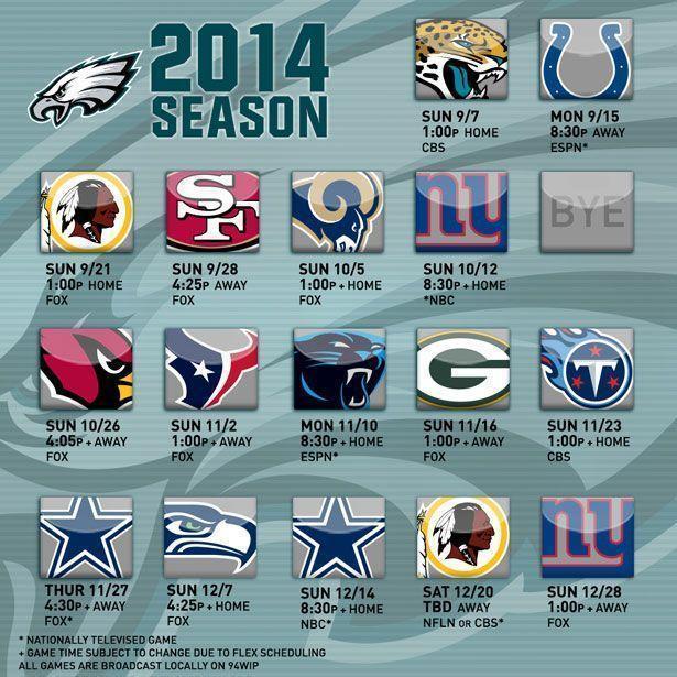 Nfl Eagles Schedule Related Keywords & Suggestions Eagles