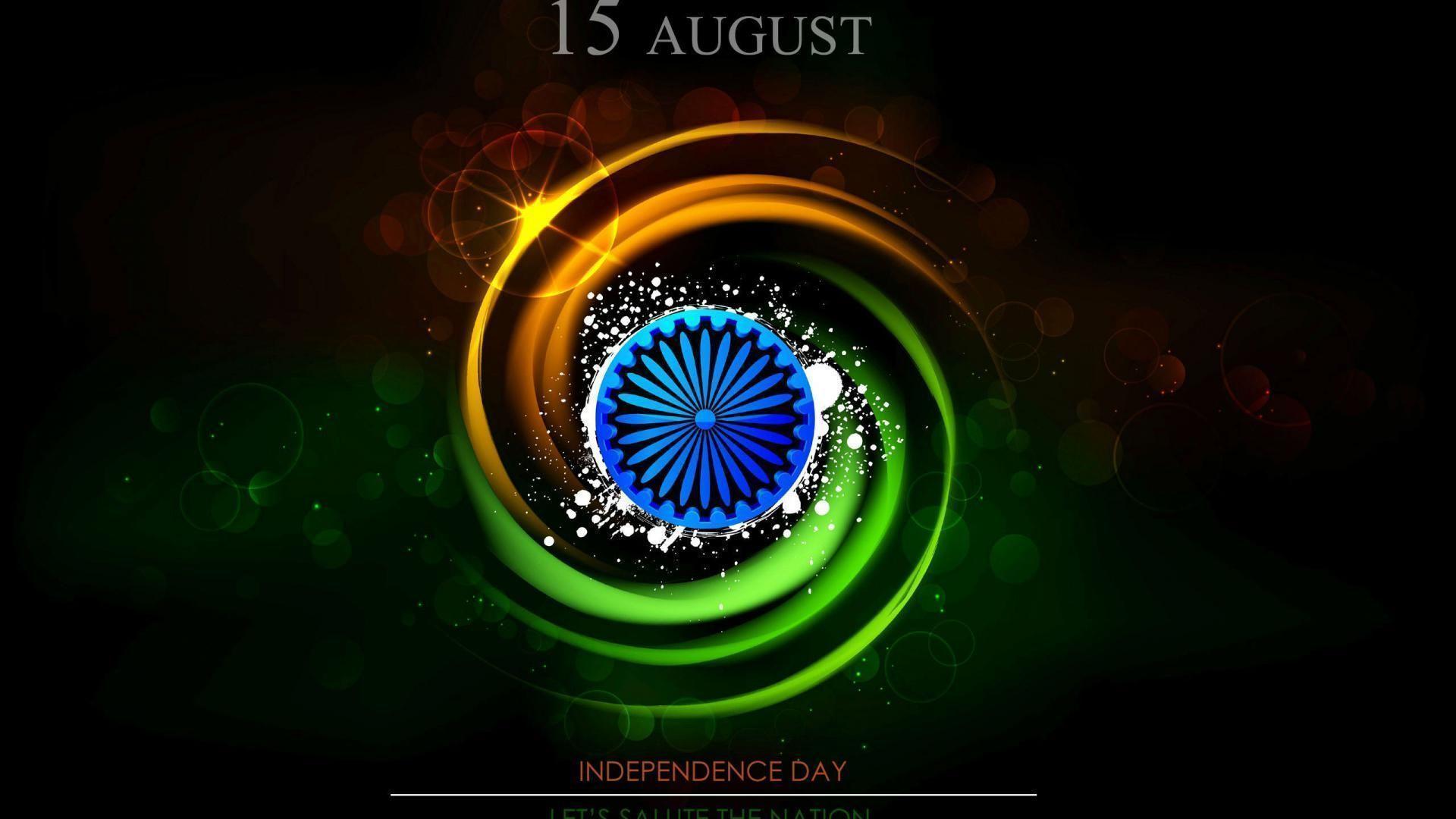 Indian Independence Day Image in 3D Design. HD Wallpaper for Free