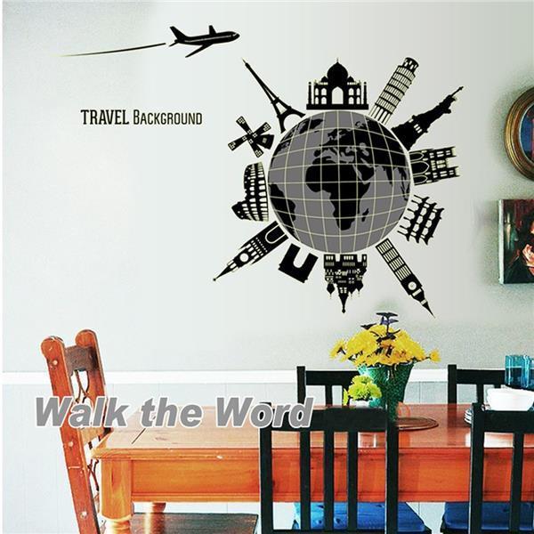 Removable Luminous Wall Decal Sticker World Trip F End 2 25 2017