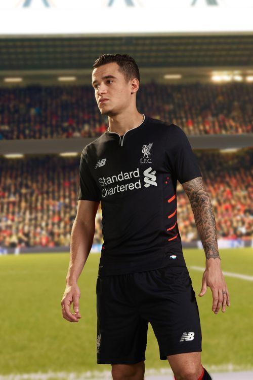 Pictured: Liverpool Stars Model New 2016 17 Away Kit