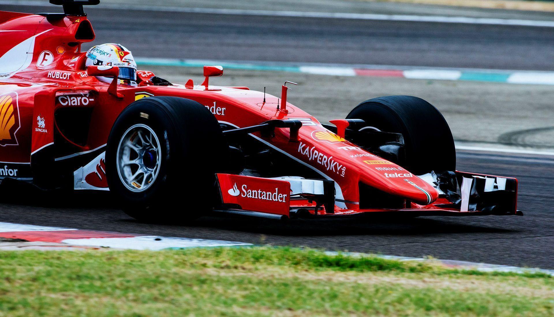 Sebastian Vettel Tests 2017 F1 Season&;s Extra Wide Tires