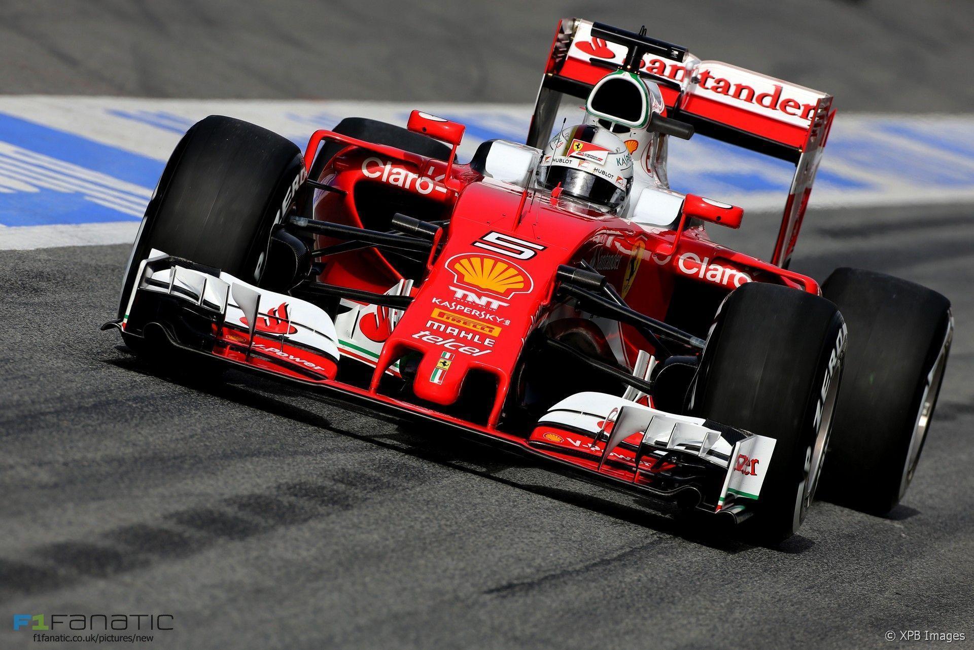 Sebastian Vettel, Ferrari, Circuit de Catalunya, 2016 · F1 Fanatic