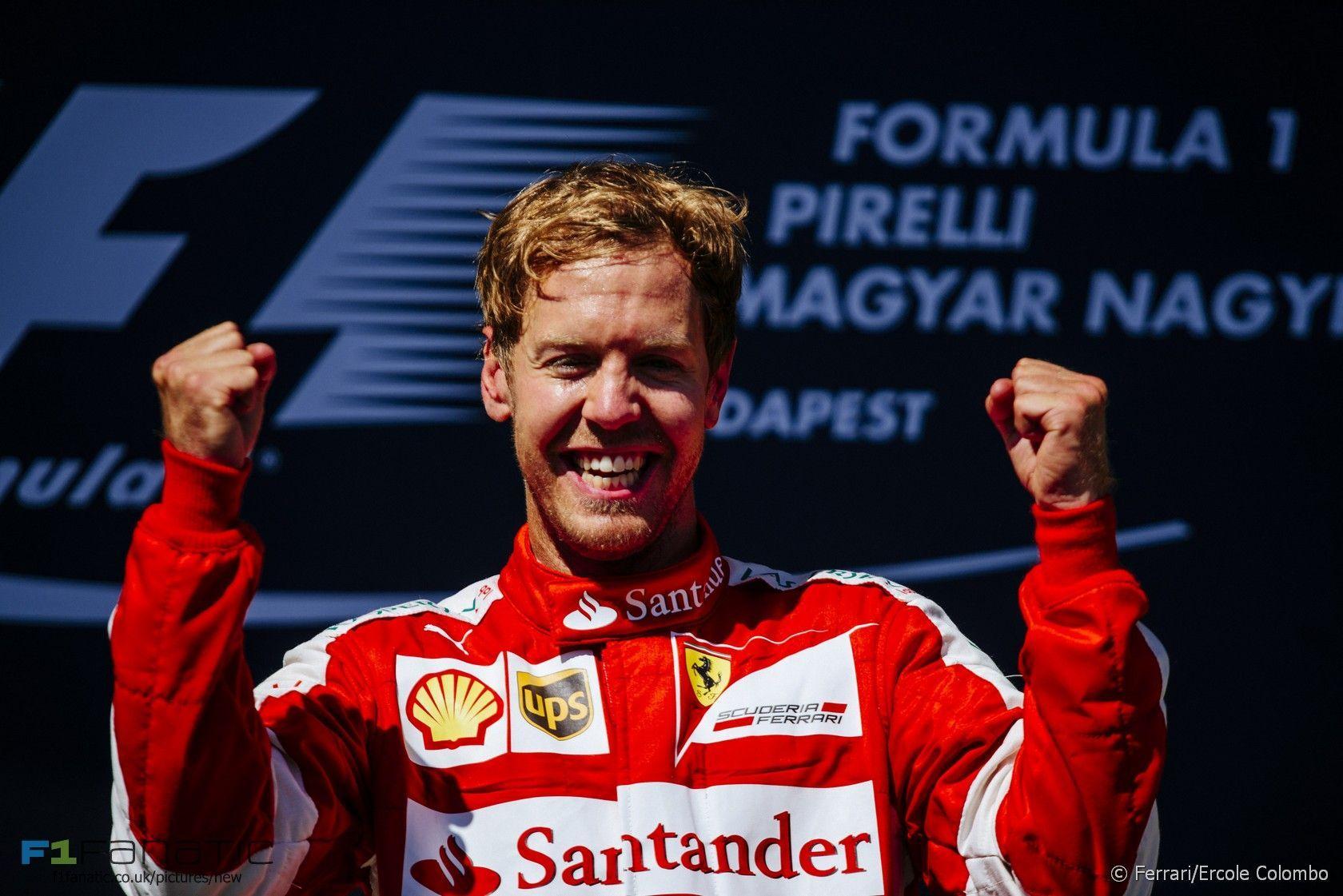 Sebastian Vettel, Ferrari, Hungaroring, 2015 · F1 Fanatic