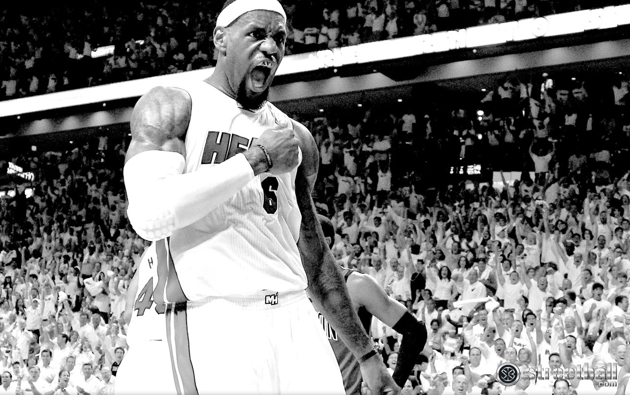 LeBron James HD Miami Heat Playoff Wallpaper