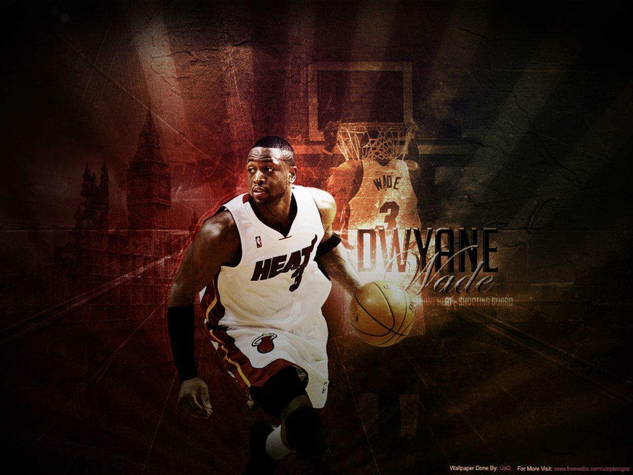 Dwyane Wade Heat Wallpaper. Basketball Wallpaper at