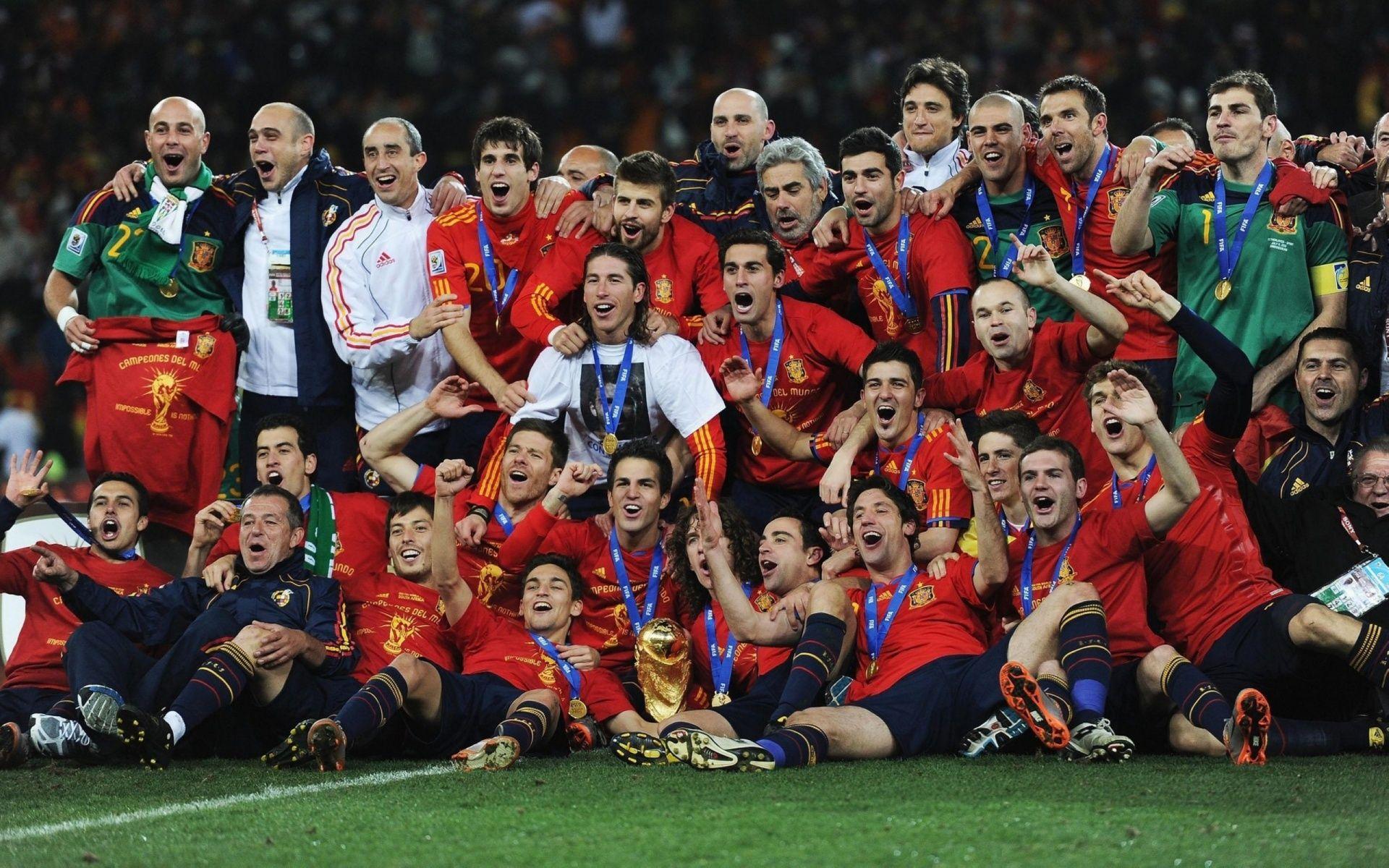 Spain Champion Football Team Wallpaper HD Wallpaper