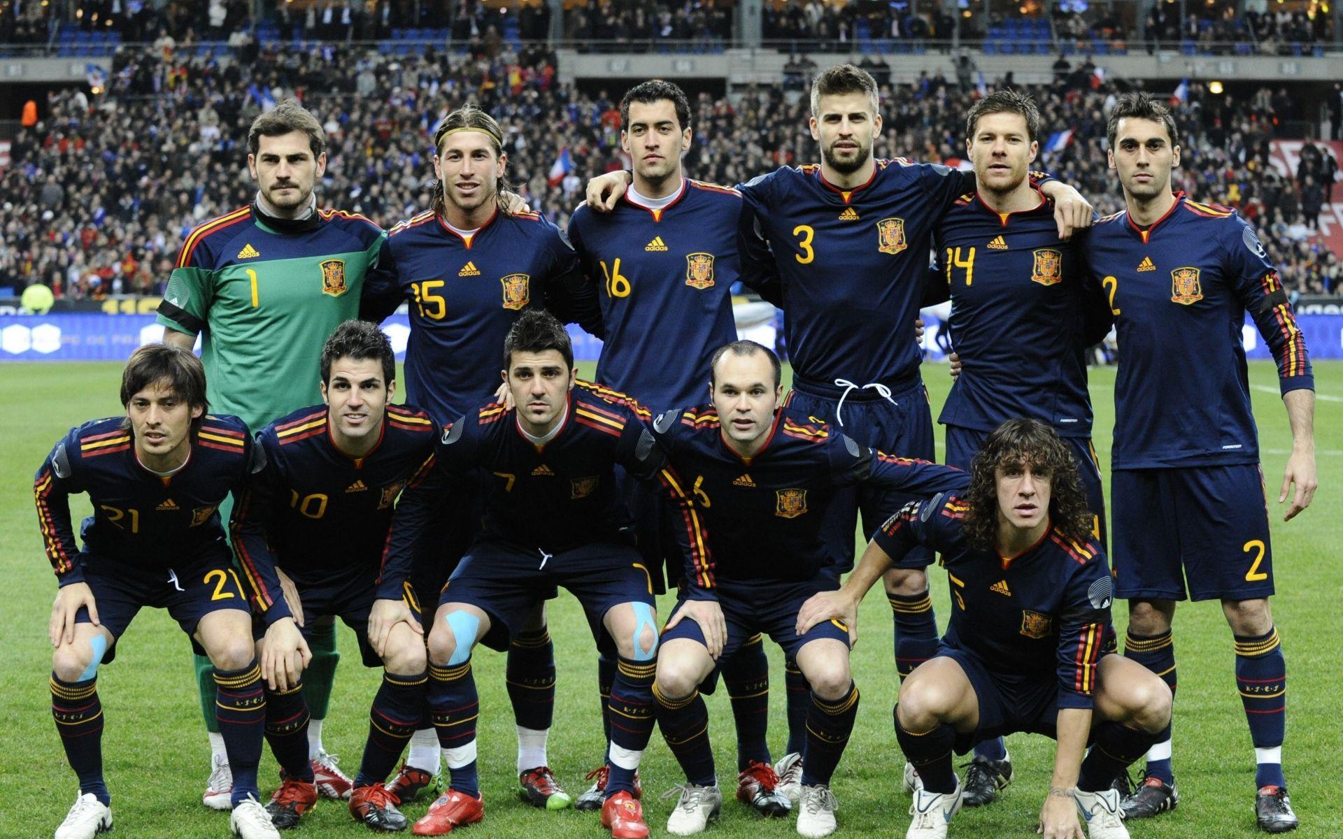 Spain Football Team Squad Wallpaper HD Wallpaper