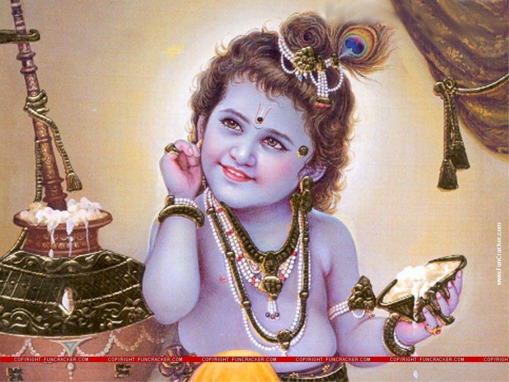 Wallpaper For > Lord Baby Krishna Wallpaper
