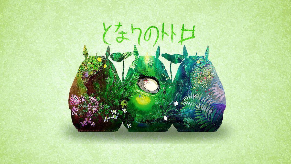 Download Art Neighbour Totoro Wallpaper 1191x670. Full