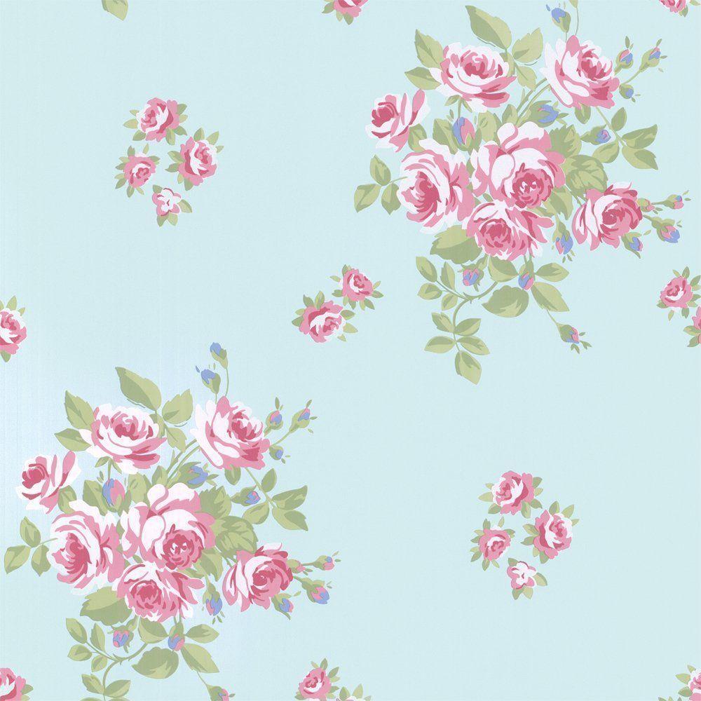 Wallpaper For > Pink Vintage Flower Background