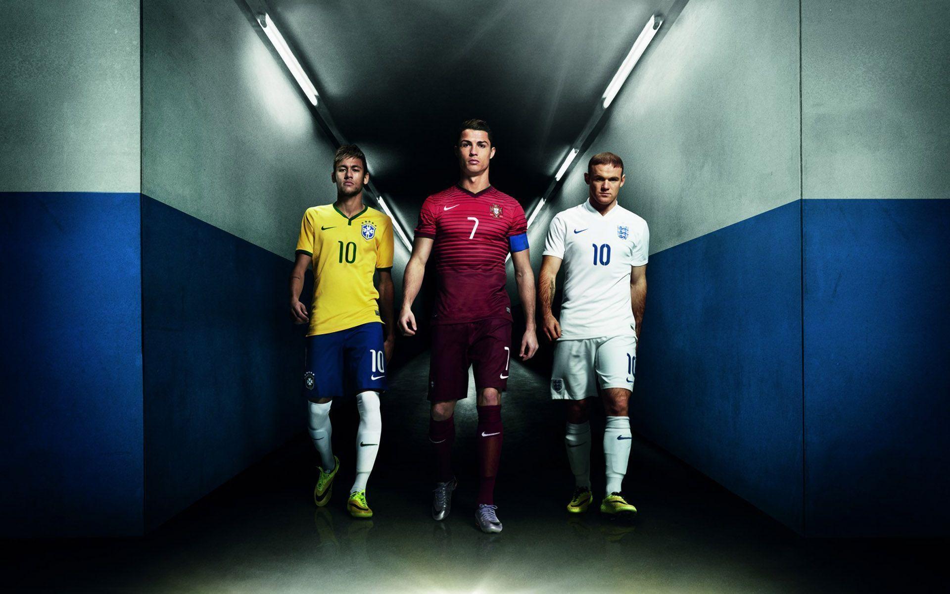 Neymar Ronaldo Rooney Nike Risk Everything Campaign Wallpaper Wide