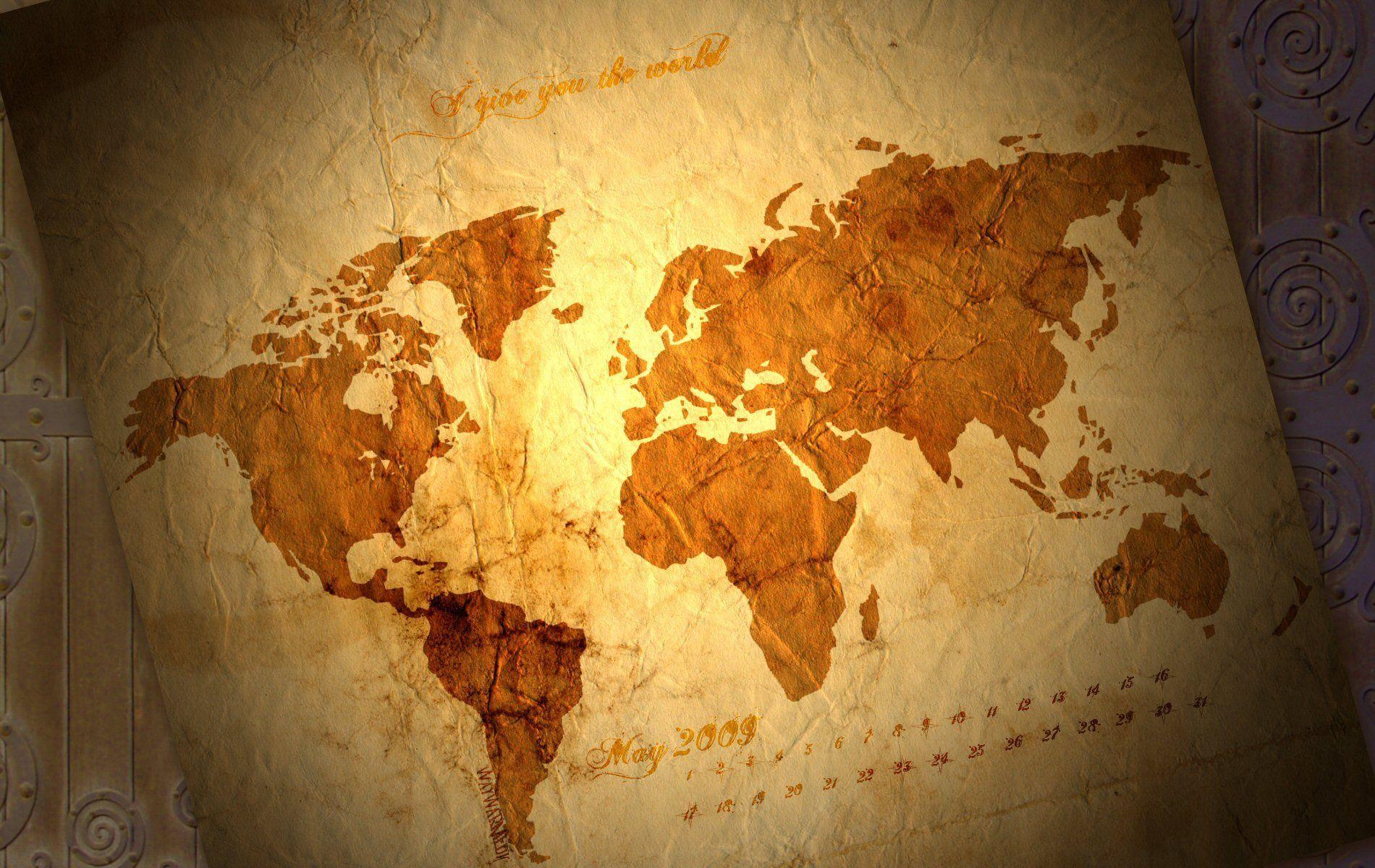 Old world map May 2009