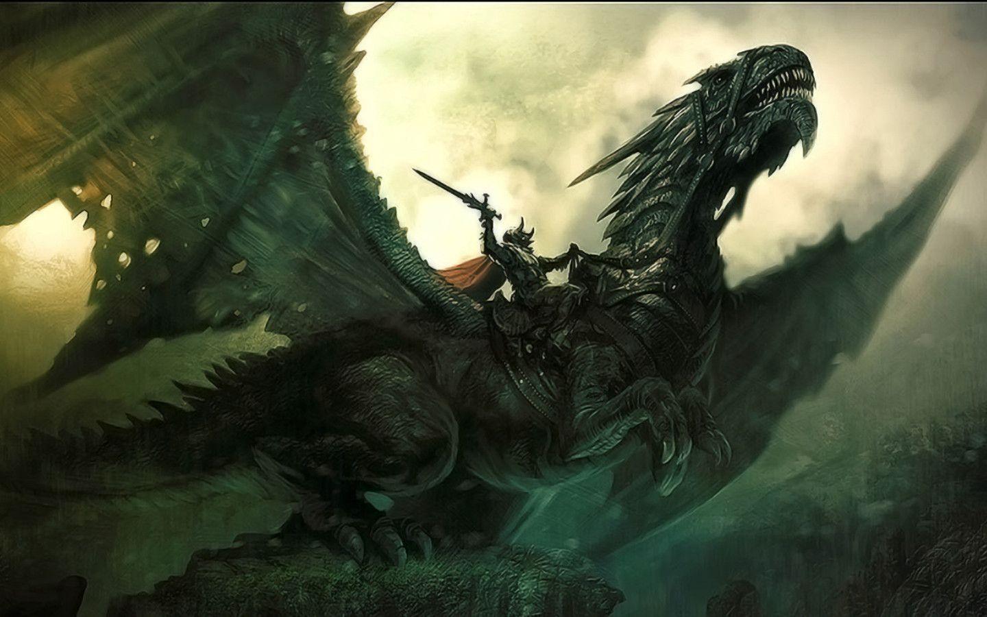 image For > Epic Dragon Fantasy Wallpaper