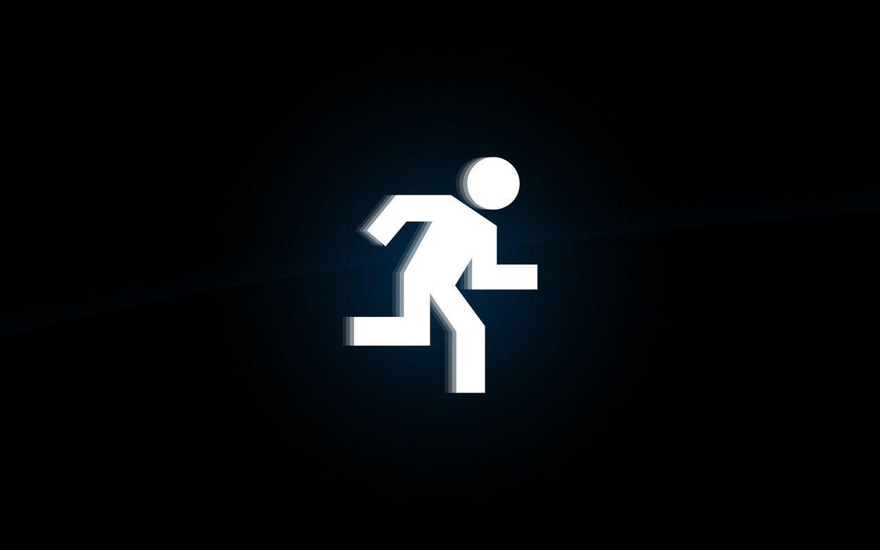 figure men run running man signs HD Desktop Background Wallpaper