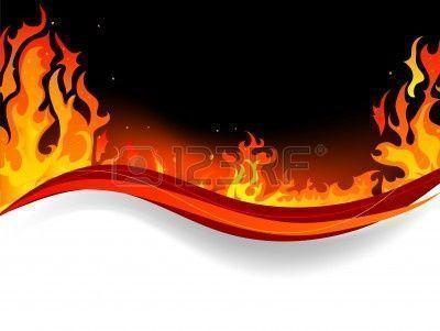 Fire And Flames Background Royalty Free Clipart, Vectors