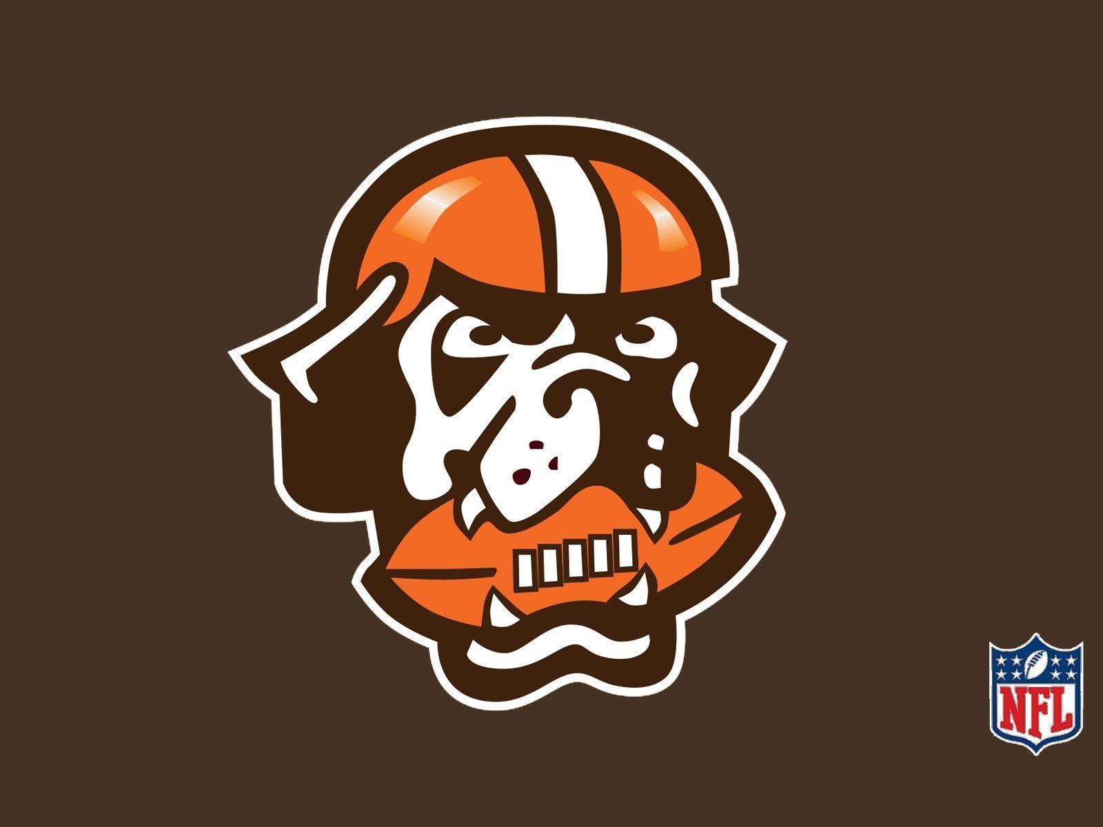 NFL Cleveland Browns Logo On Brown Background 1600x1200 DESKTOP