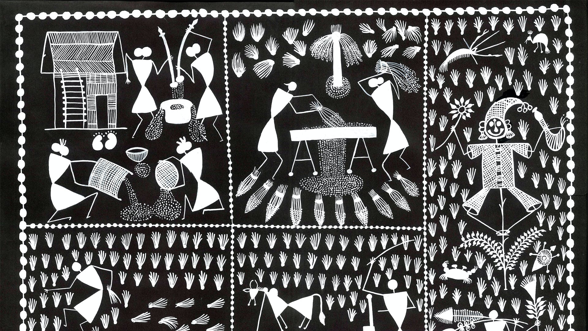 Which Colour Used For Warli Painting Design Talk