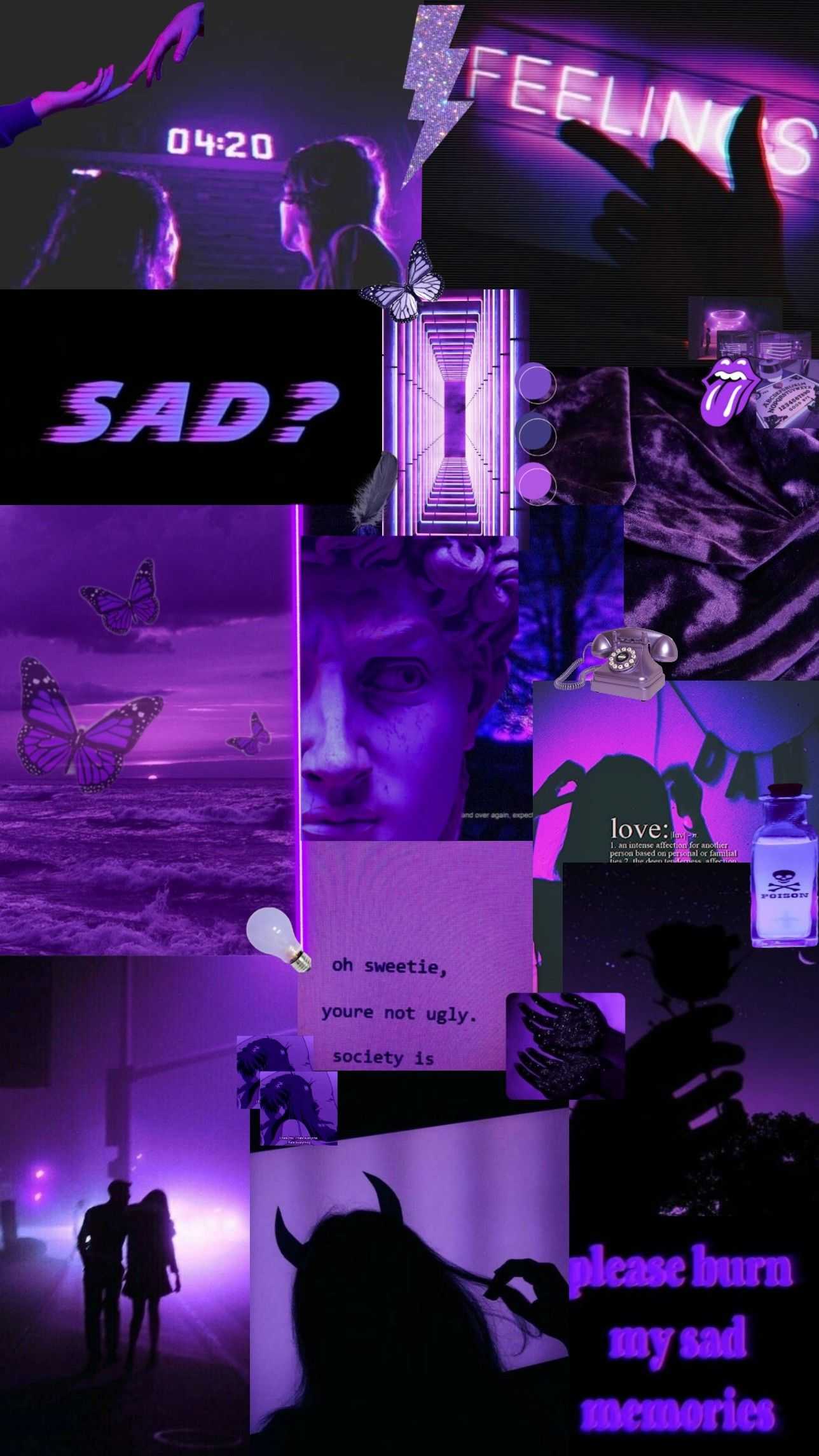 Purple Sad Wallpapers Wallpaper Cave