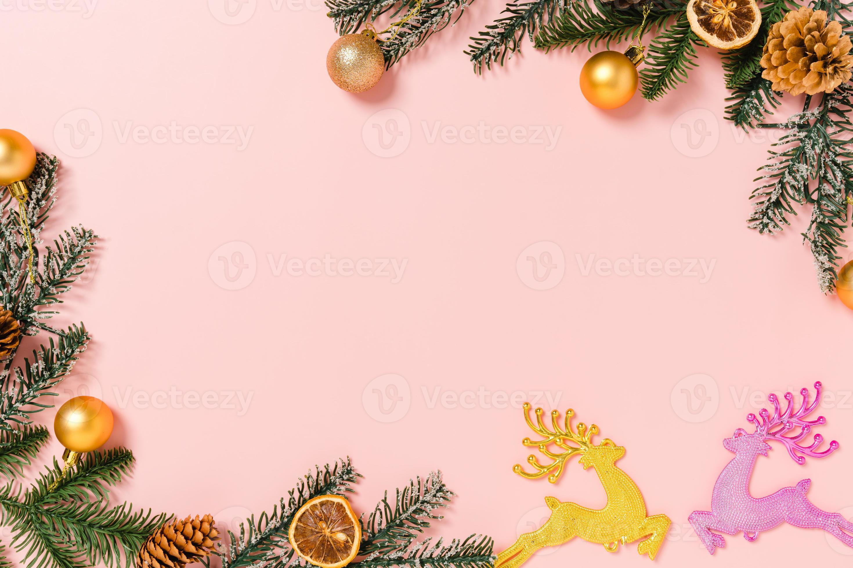 Minimalist Christmas Pink Wallpapers Wallpaper Cave