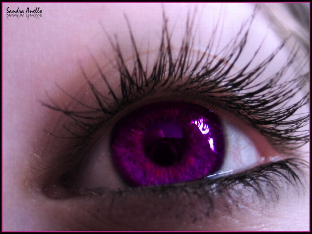 Purple eyes