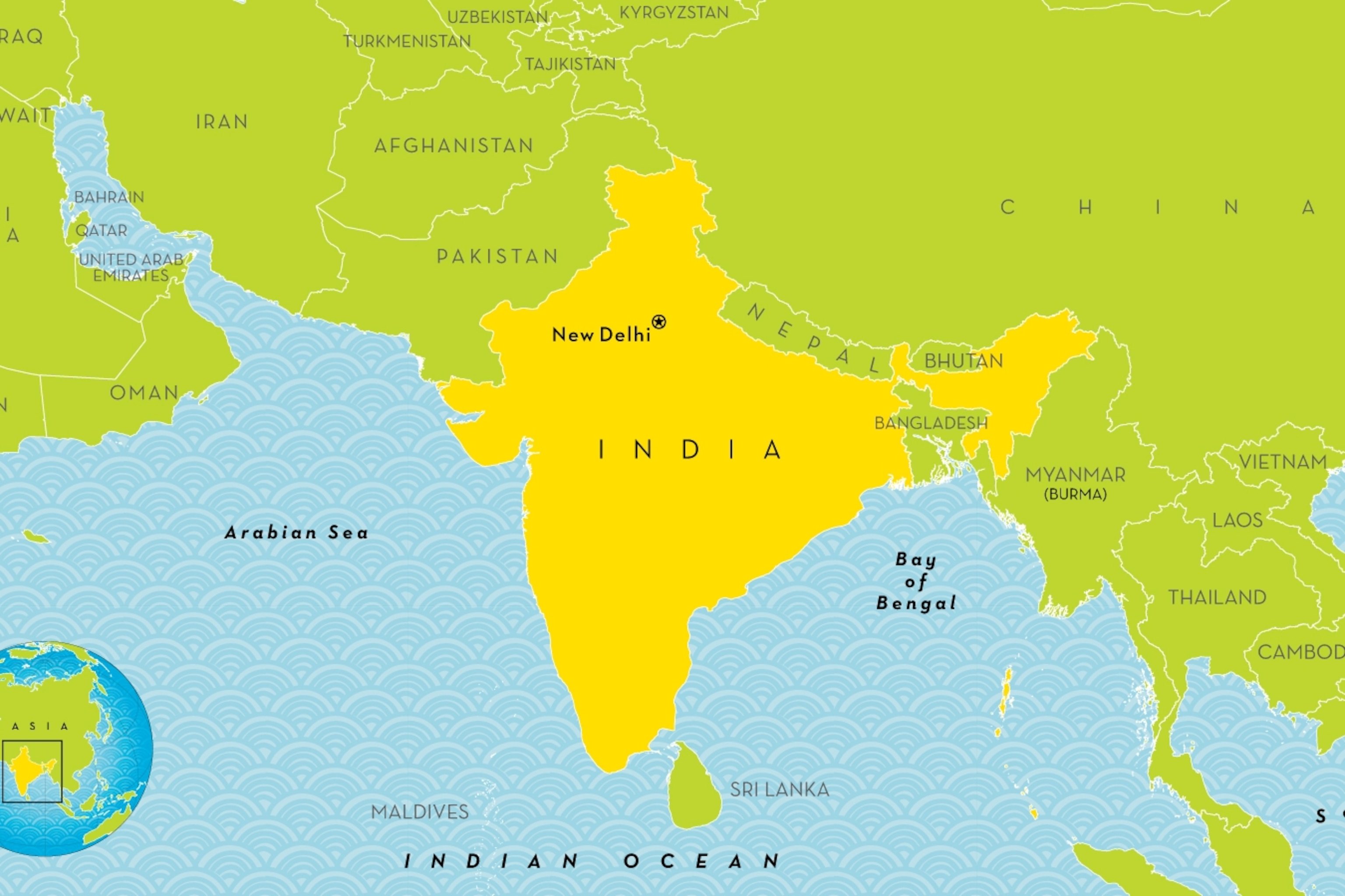 Indian Physical Map Hd