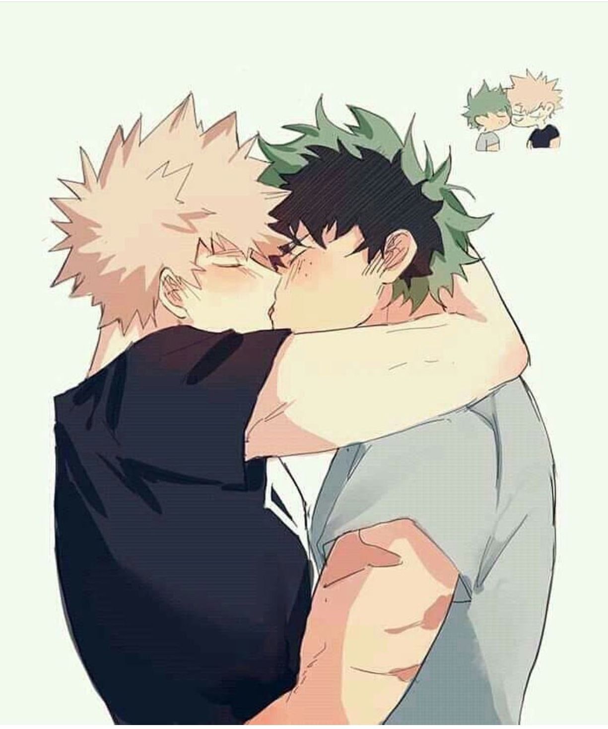 Bakudeku Kissing Wallpapers Wallpaper Cave