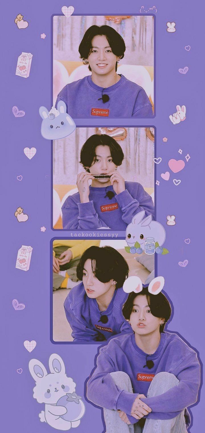 Wallpaper Jungkook Aesthetic Purple Images Myweb