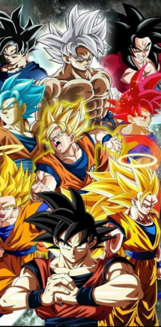 Goku All Transformations Wallpapers Wallpaper Cave