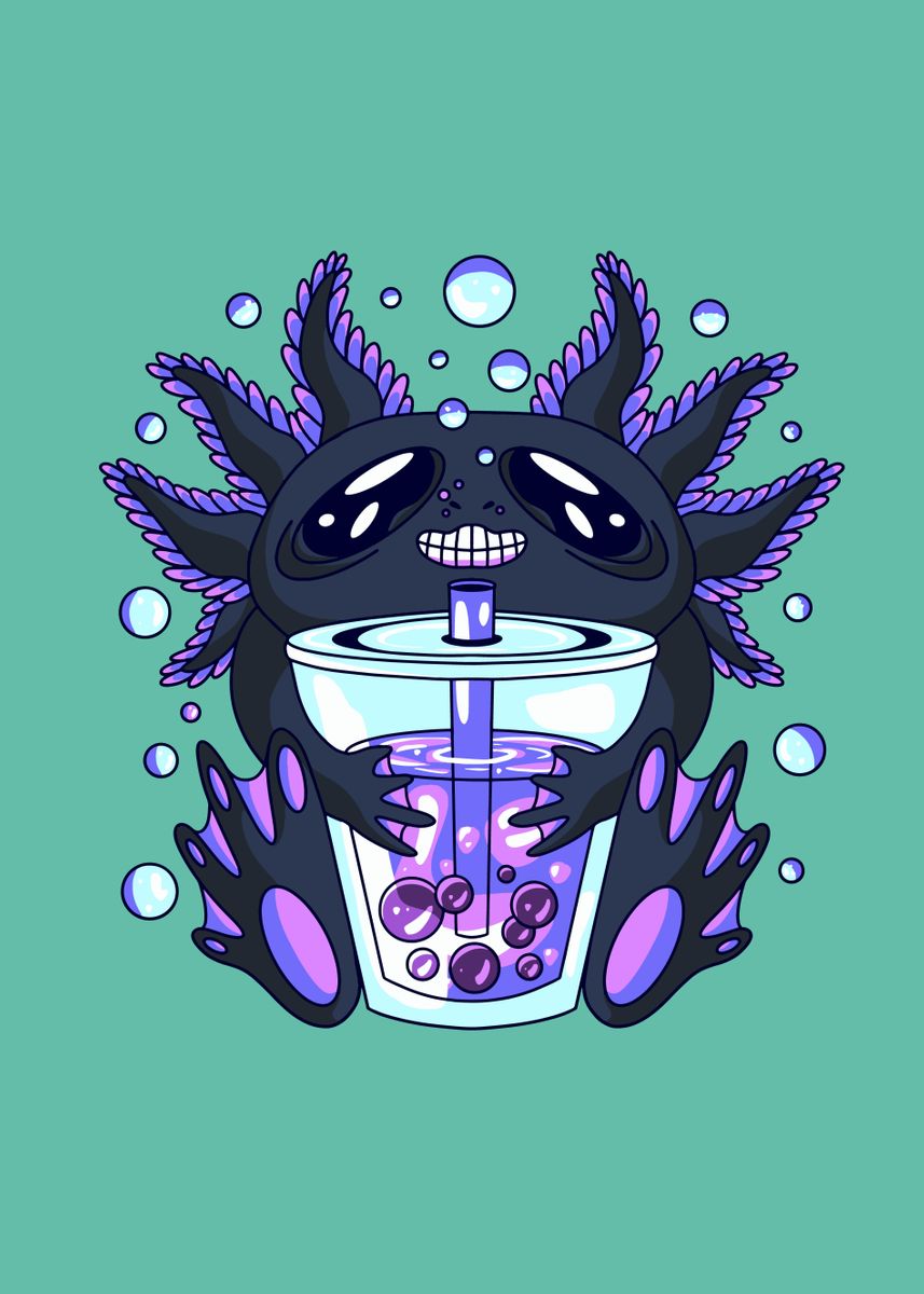 Boba Axolotl Wallpapers Wallpaper Cave