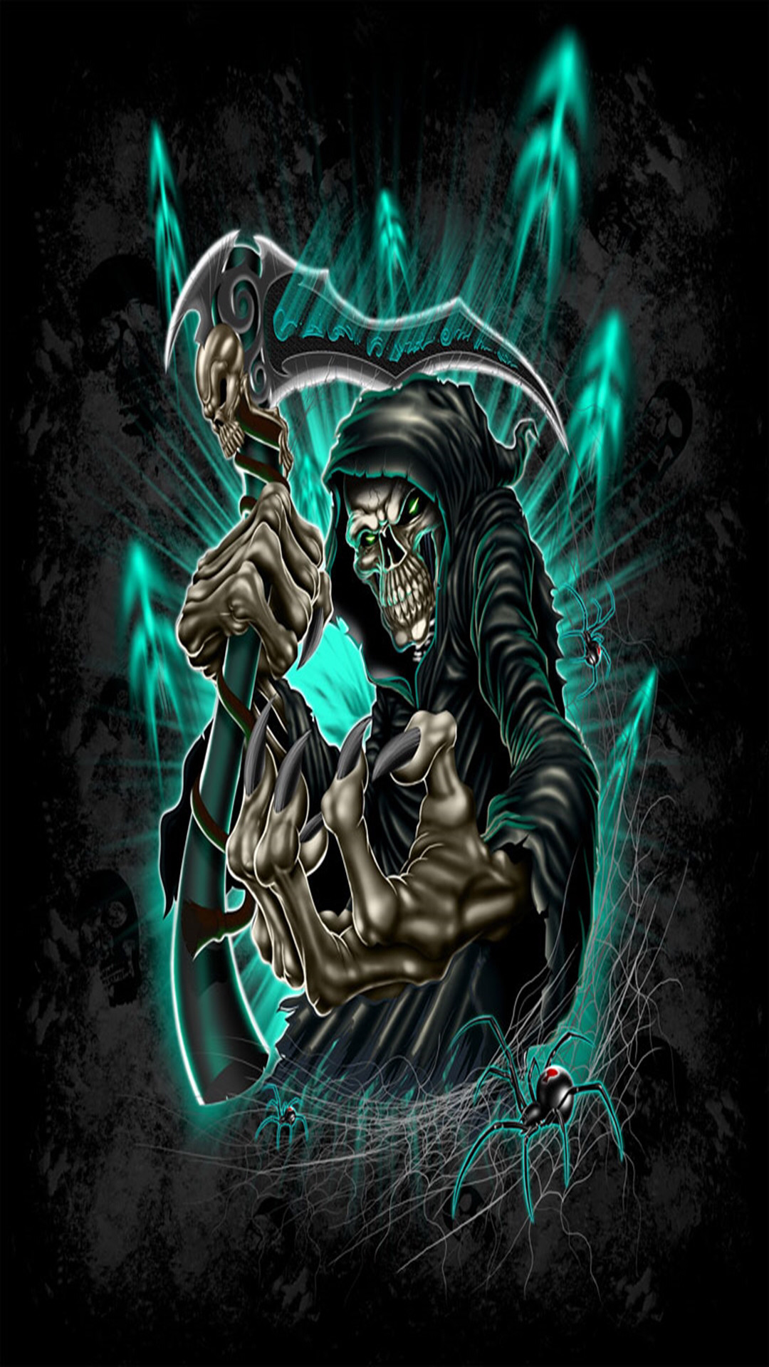 Grim Reaper Skull Wallpapers Wallpaper Cave