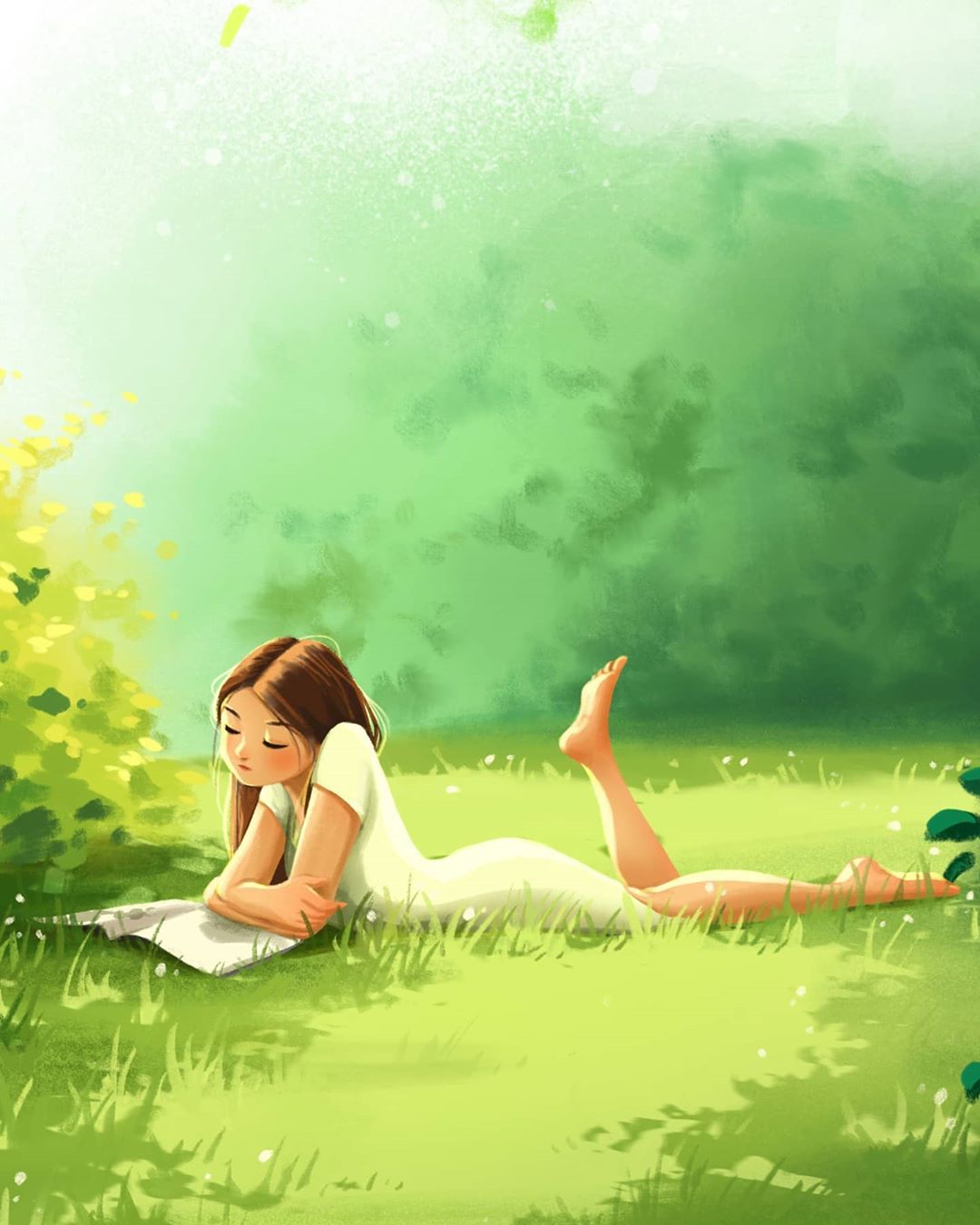 Summer Relax Cartoon Wallpapers Wallpaper Cave