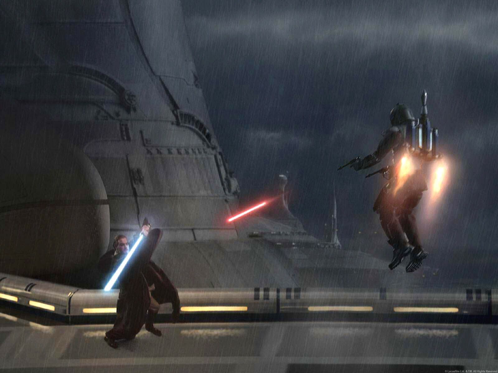 Obi Wan Kenobi Vs Jango Fett Wallpapers Wallpaper Cave