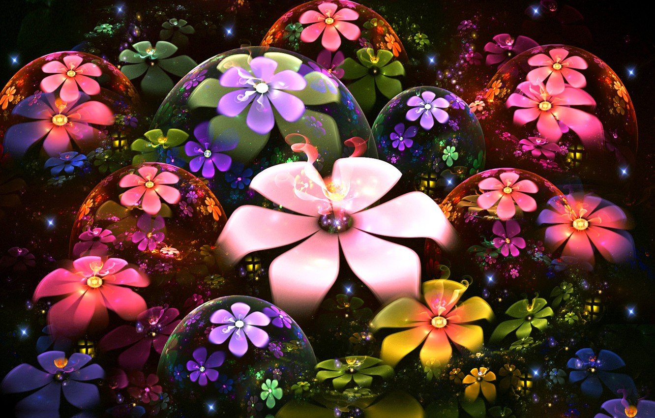 Floral Fantasy Wallpapers Wallpaper Cave