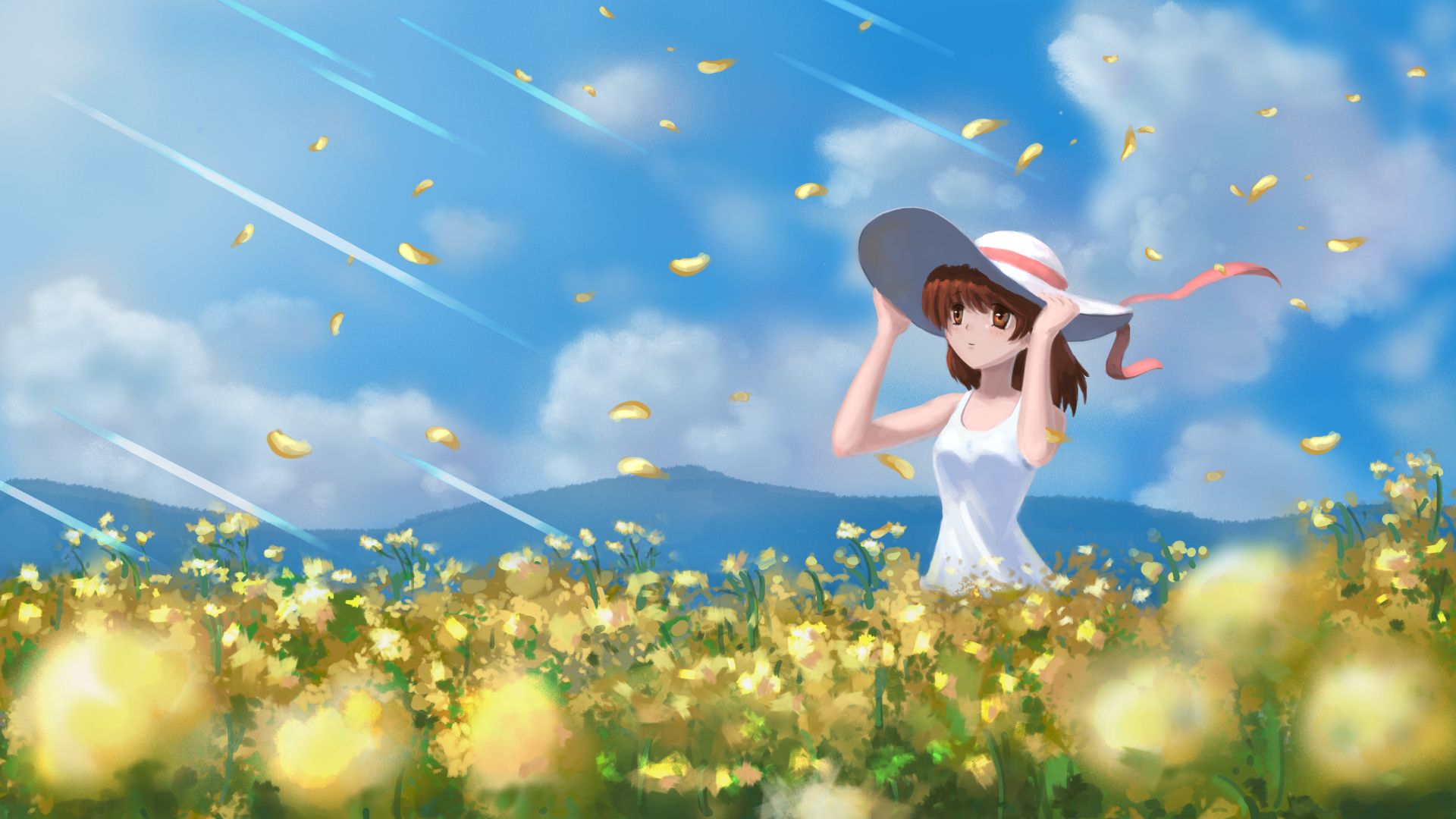 Cute Spring Anime Girl Wallpapers Wallpaper Cave