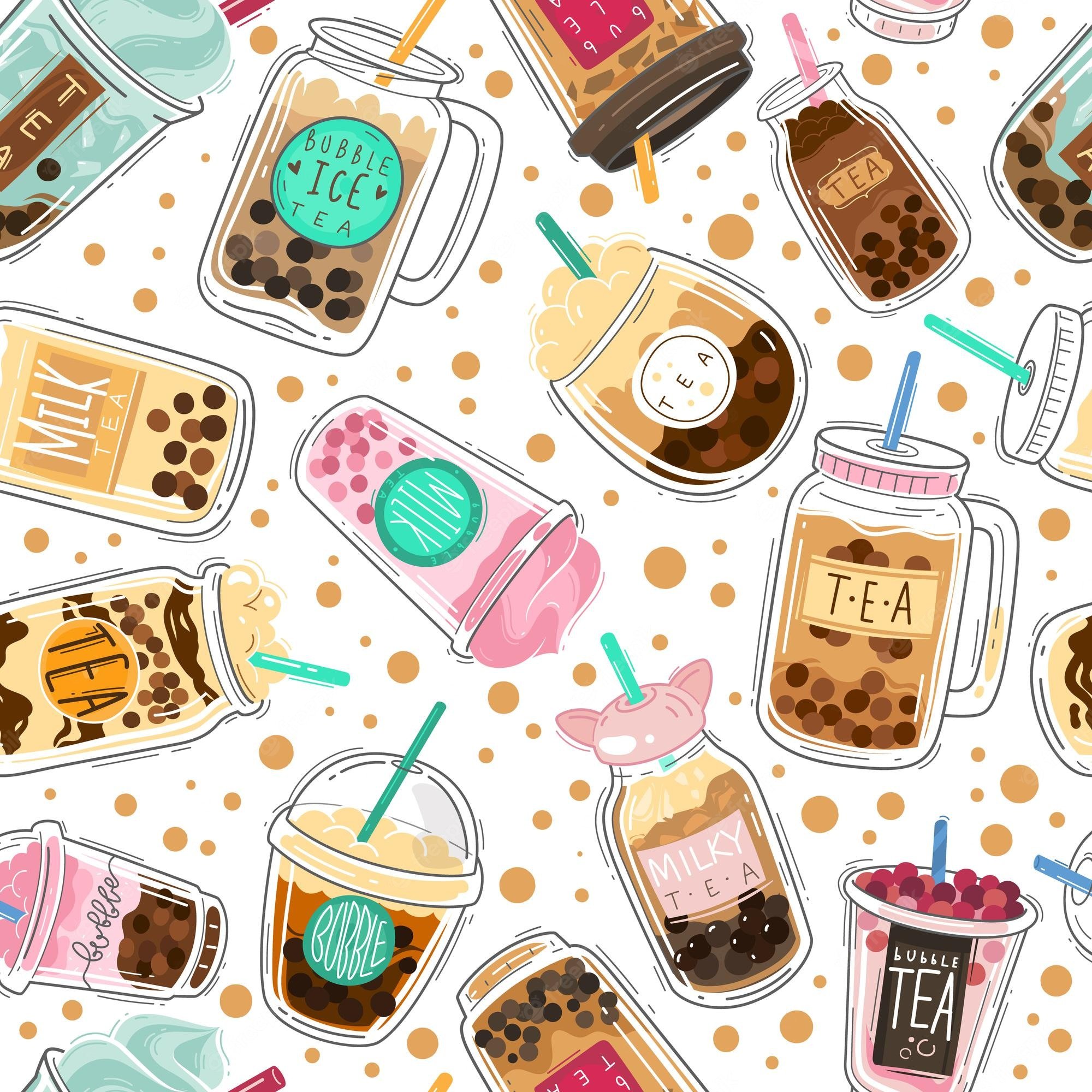 Boba Milk Tea Wallpapers Wallpaper Cave