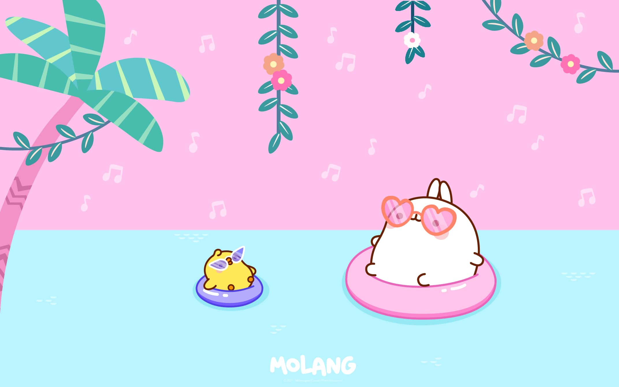 Molang Summer Pc Wallpapers Wallpaper Cave