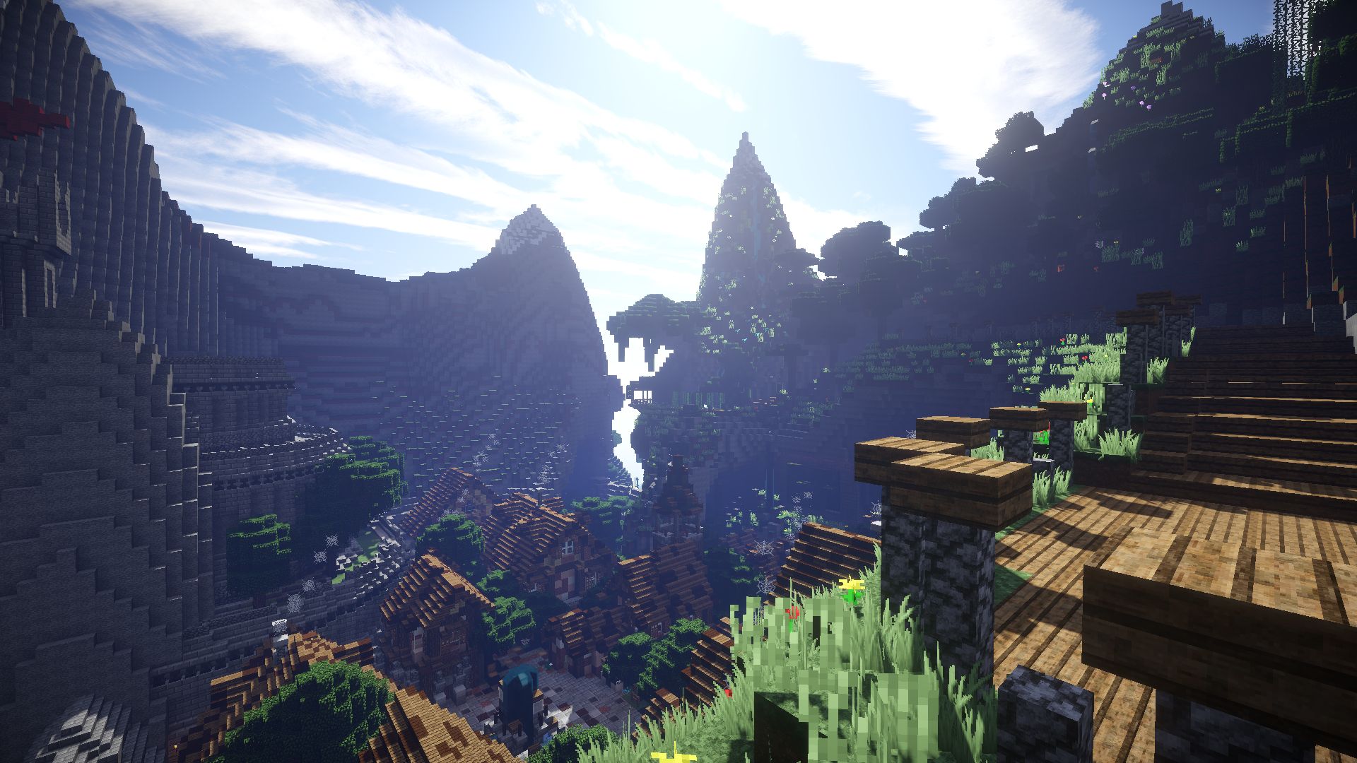 Minecraft Landscapes Wallpapers Wallpaper Cave