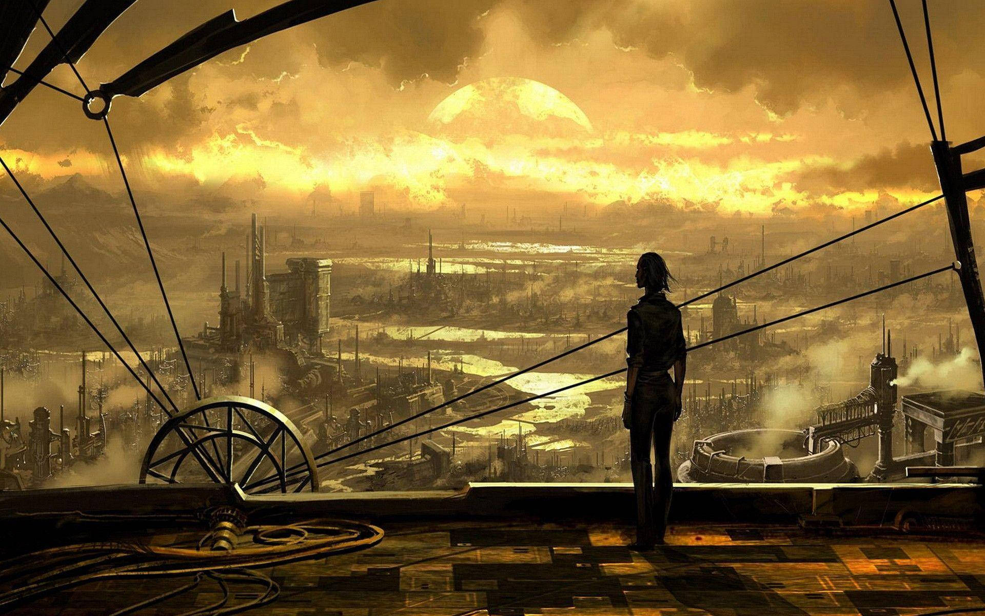 Apocalyptic Steampunk City Wallpapers Wallpaper Cave