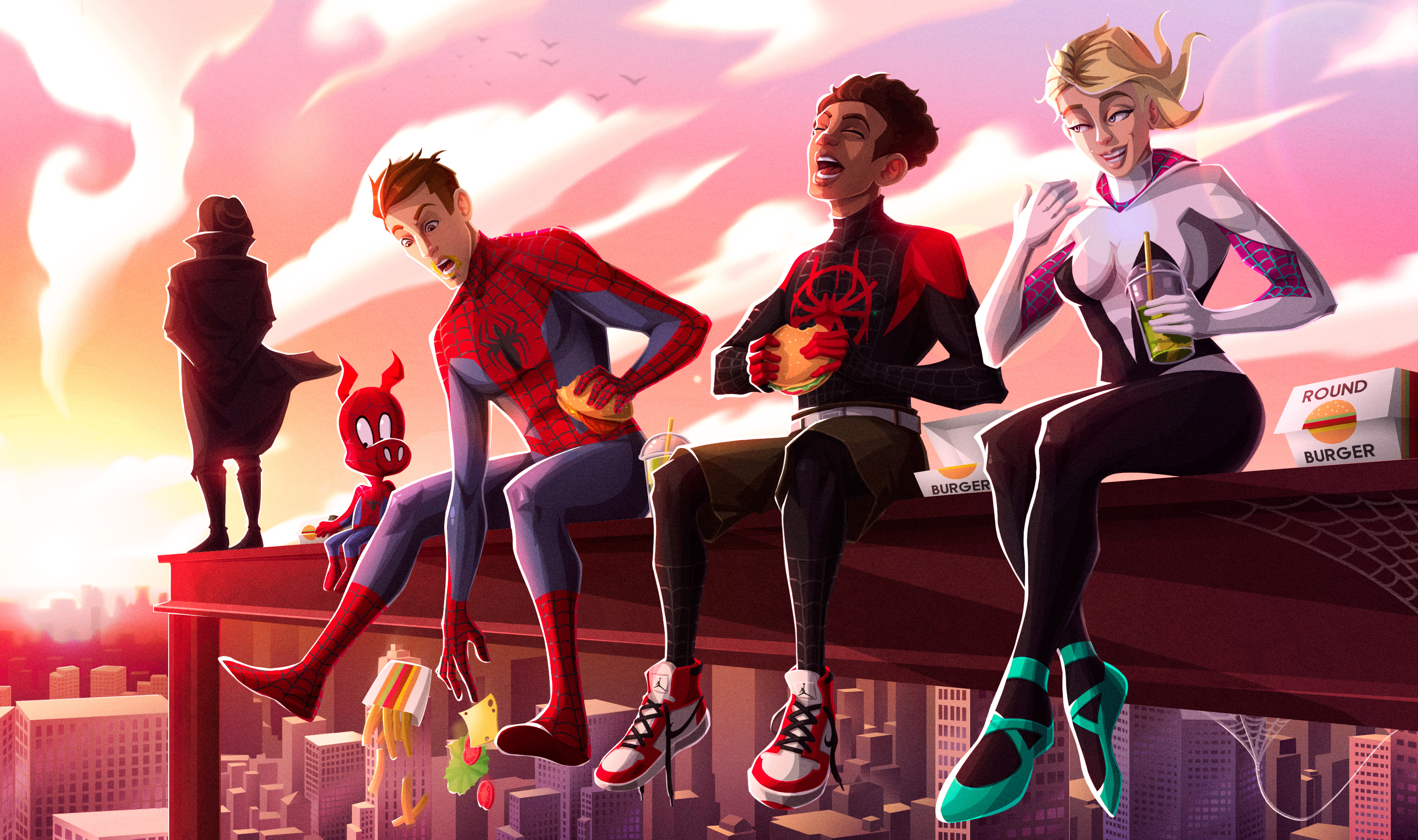 Miles Morales And Gwen Stacy K Desktop Wallpapers Wallpaper Cave